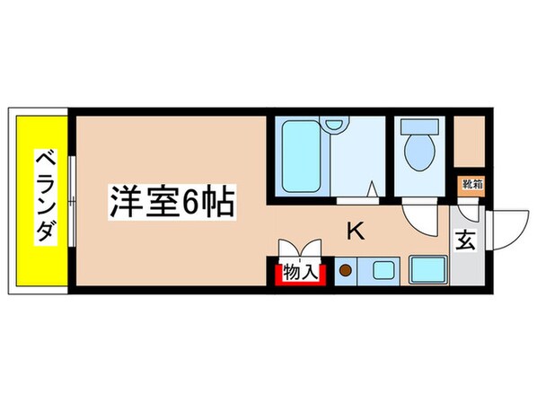 第二コスモ大和Ａ棟の物件間取画像